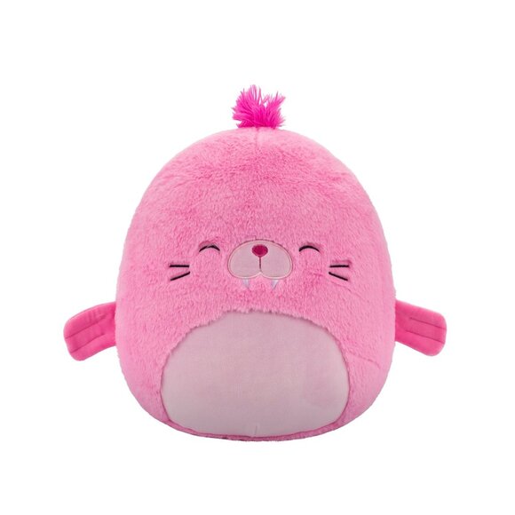 Squishmallows FuzzAMallow Official 12 inch Pepper the Pink Walrus- NWT - Picture 1 of 4